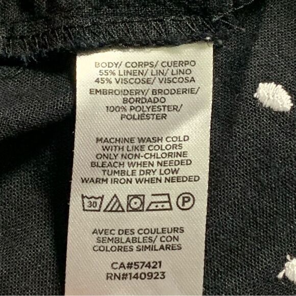 LOFT Dotted Functional buttons Button-up Fluttering Blouse MP - Picture 7 of 9